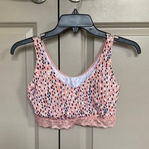 ThirdLove Wonderknit V-Neck Bralette- Abstract Dots- Medium
